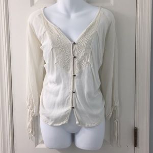 Boho cream top